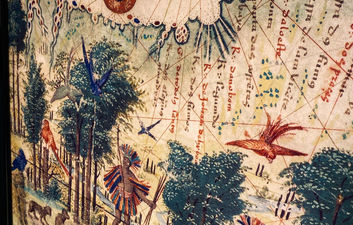 Detalhe de gravura do período colonial