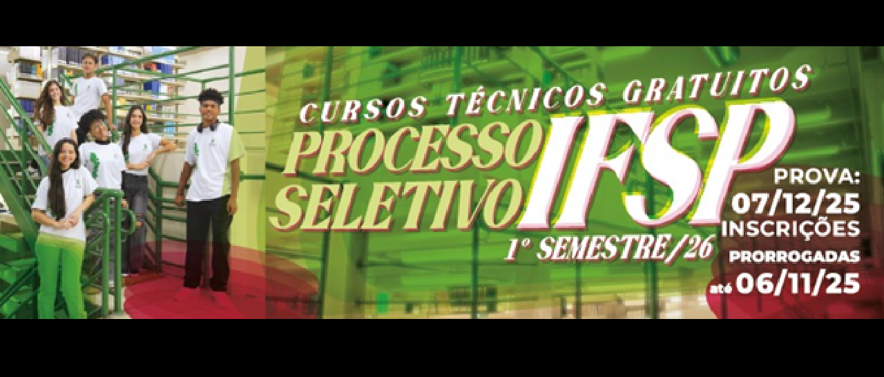 Inscrições prorrogadas para o Processo Seletivo 2026