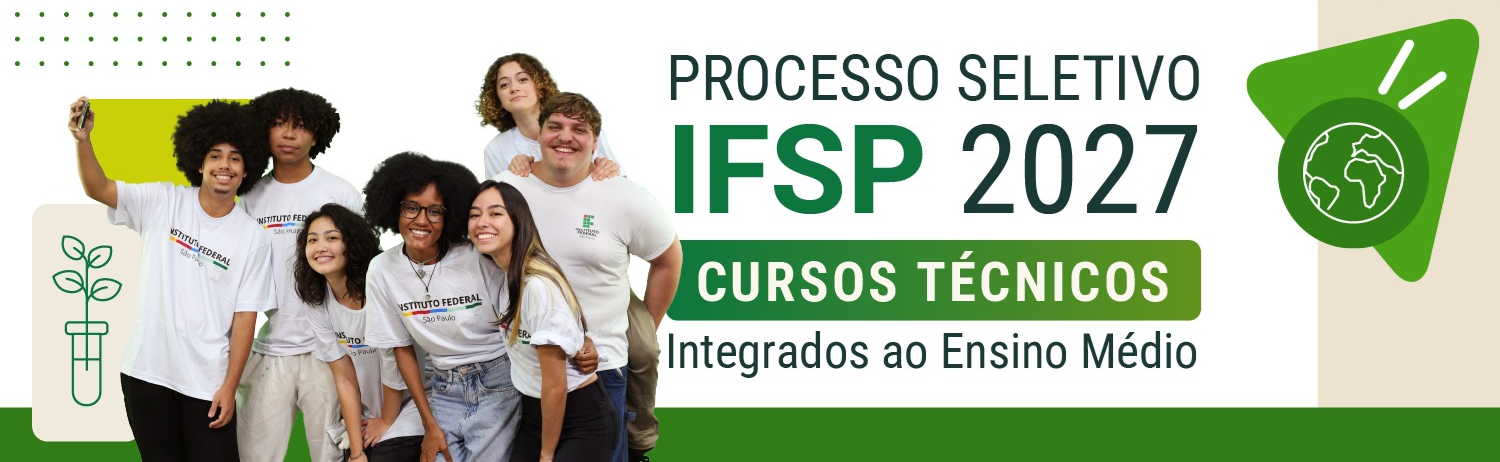 Inscrições abertas: IFSP 2027