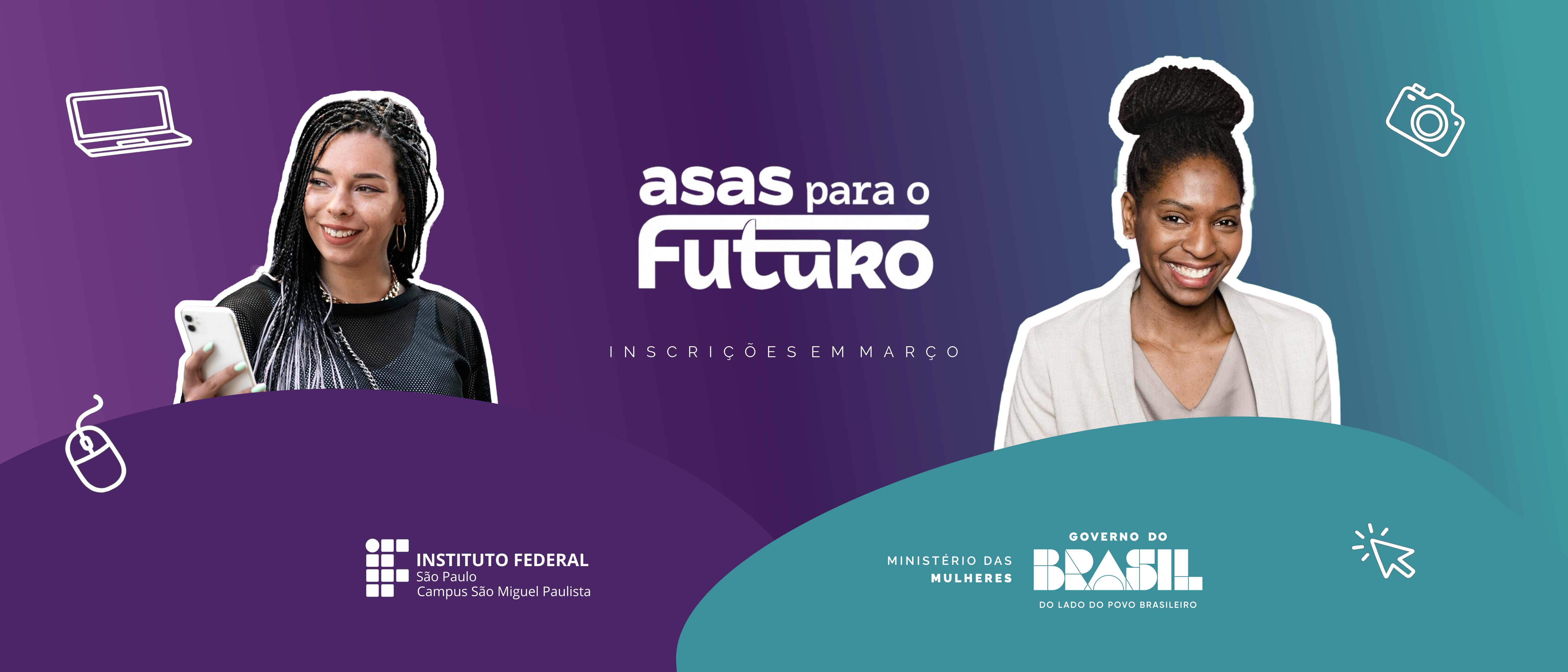 Programa Asas para o Futuro oferece curso gratuito sobre cidadania digital para mulheres entre 15 e 29 anos